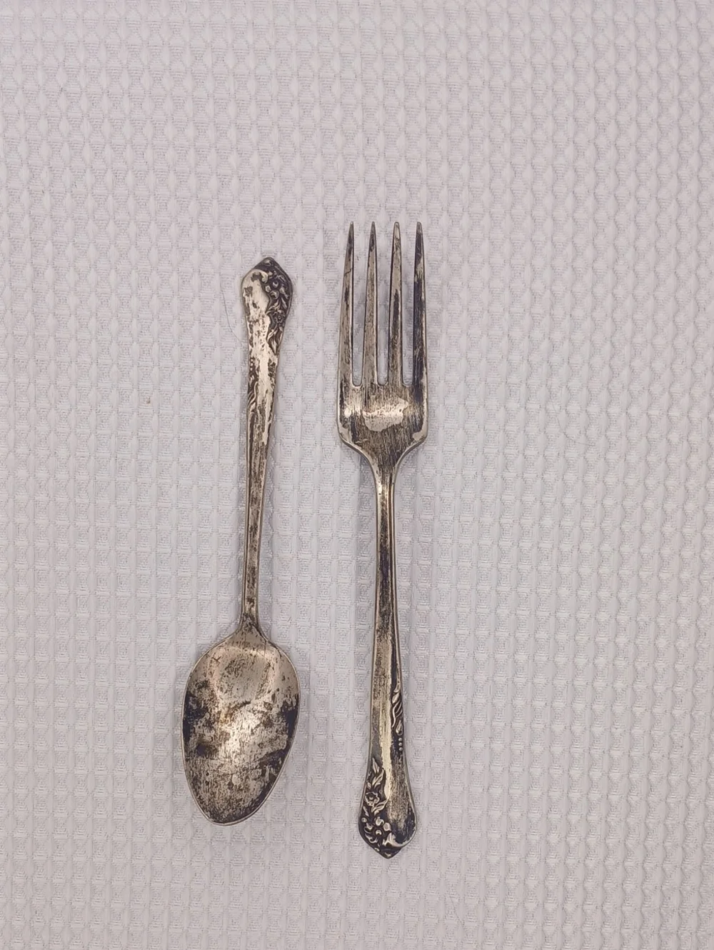 Vintage Oneida Engagement Sterling Silver Small Fork & Spoon Set OFFERS WELCOME!